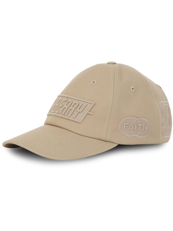Burberry Badge Appliqué cotton baseball cap