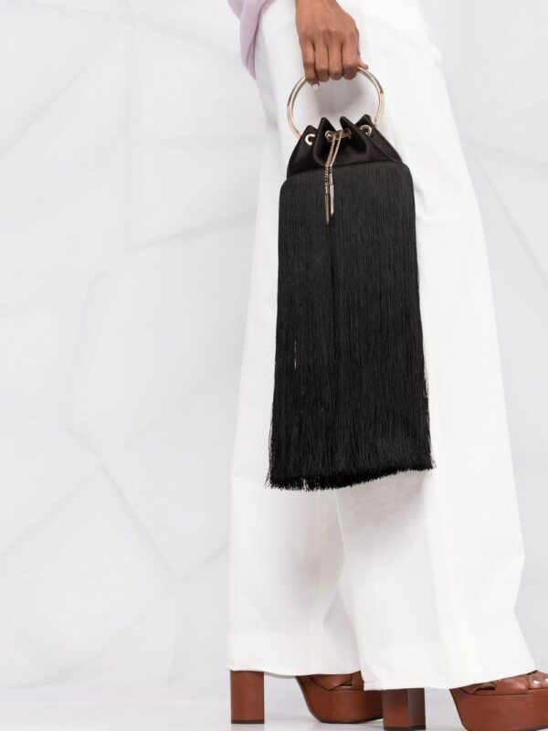 Jimmy Choo Bon Bon fringed bucket bag - Image 3