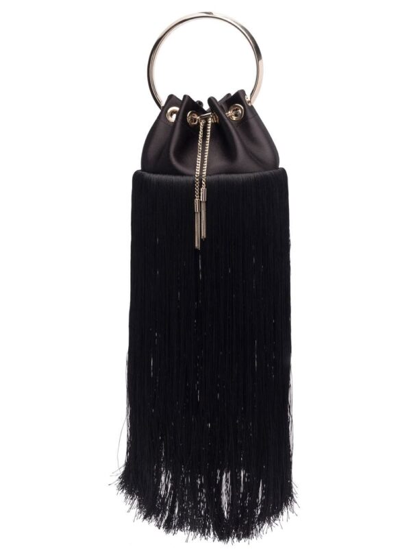Jimmy Choo Bon Bon fringed bucket bag