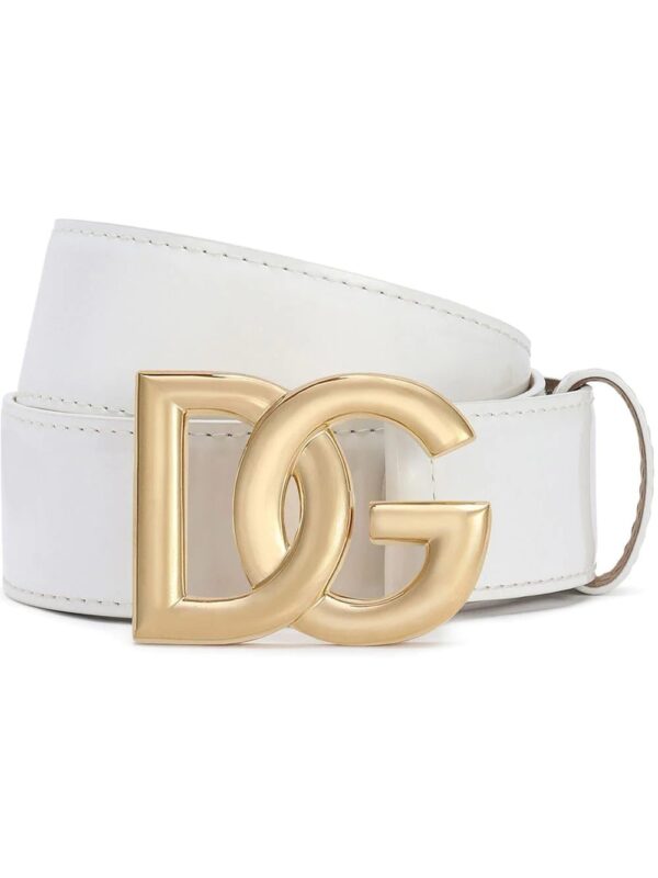 Dolce & Gabbana  DG logo-buckle leather belt