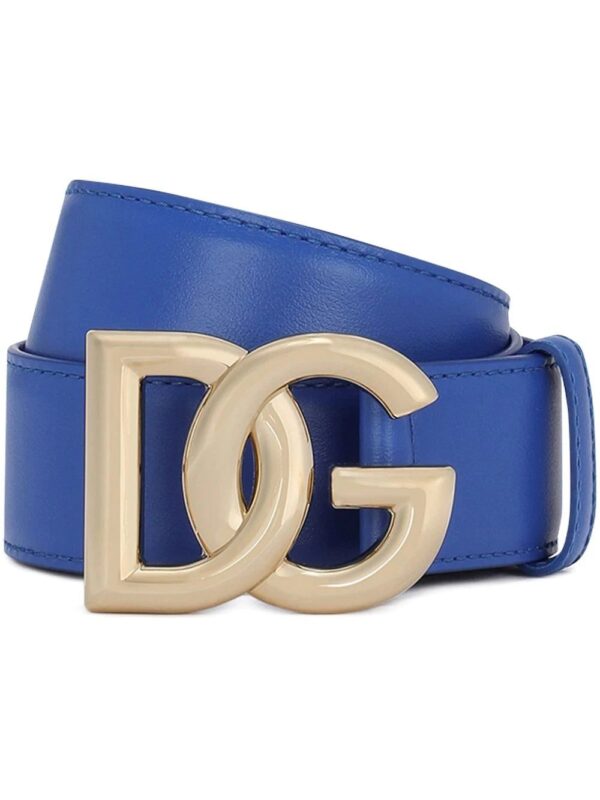 Dolce & Gabbana  leather logo-lettering belt
