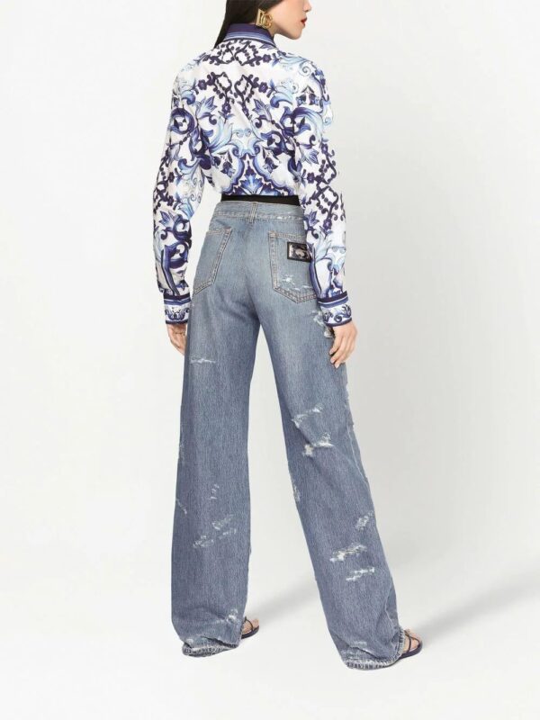 Dolce & Gabbana  Majolica-print cotton shirt - Image 4