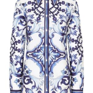 Dolce & Gabbana  Majolica-print cotton shirt