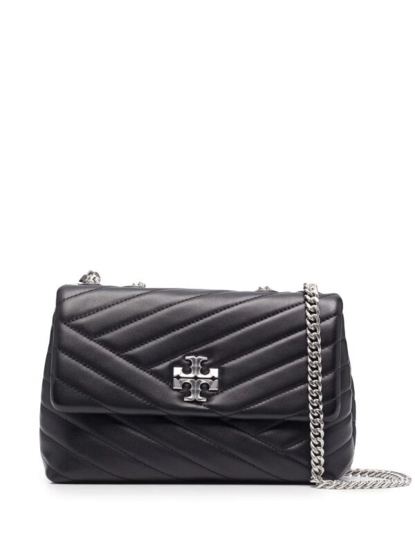 Tory Burch  quilted logo-plaque leather bag