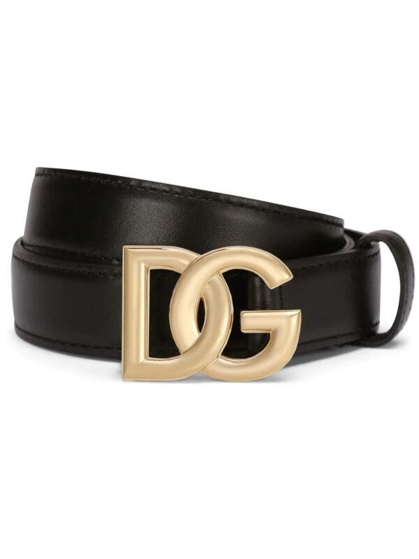 Dolce & Gabbana  logo-plaque buckle-fastening belt
