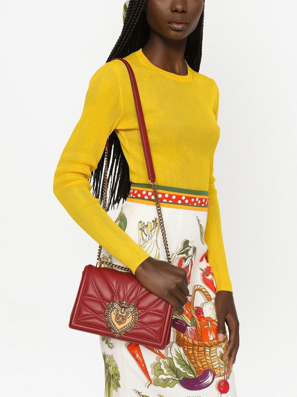 Dolce & Gabbana medium Devotion quilted crossbody bag - Image 2