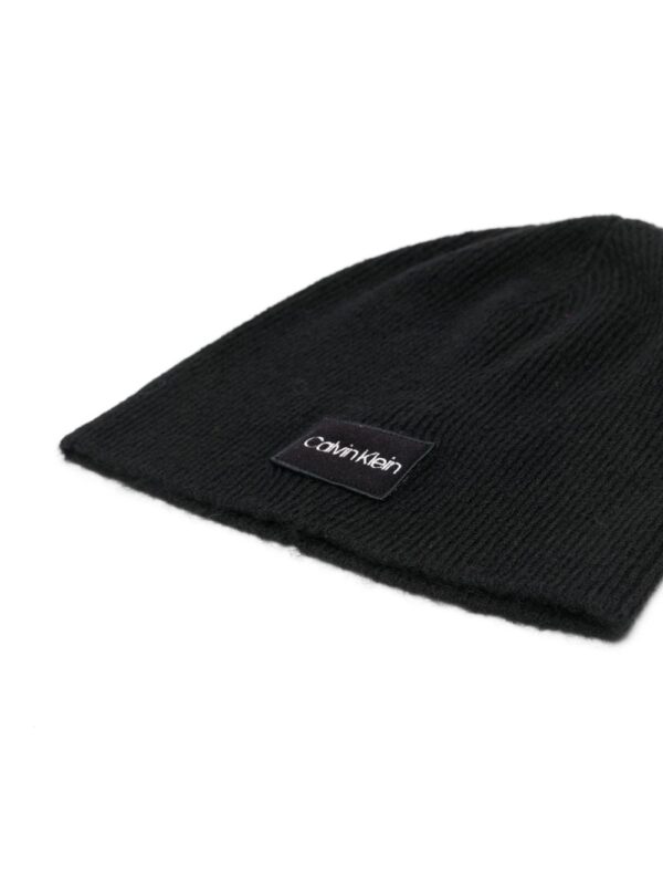 Calvin Klein logo-patch beanie - Image 2