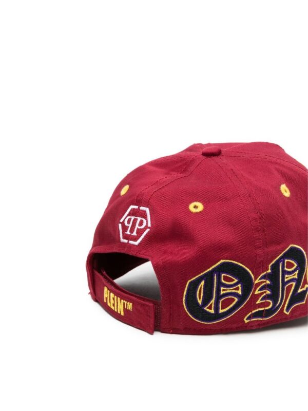 Philipp Plein Gothic logo-print distressed cap - Image 2