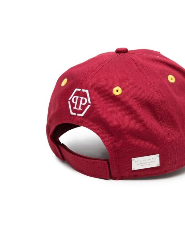 Philipp Plein logo-patch distressed cap - Image 2