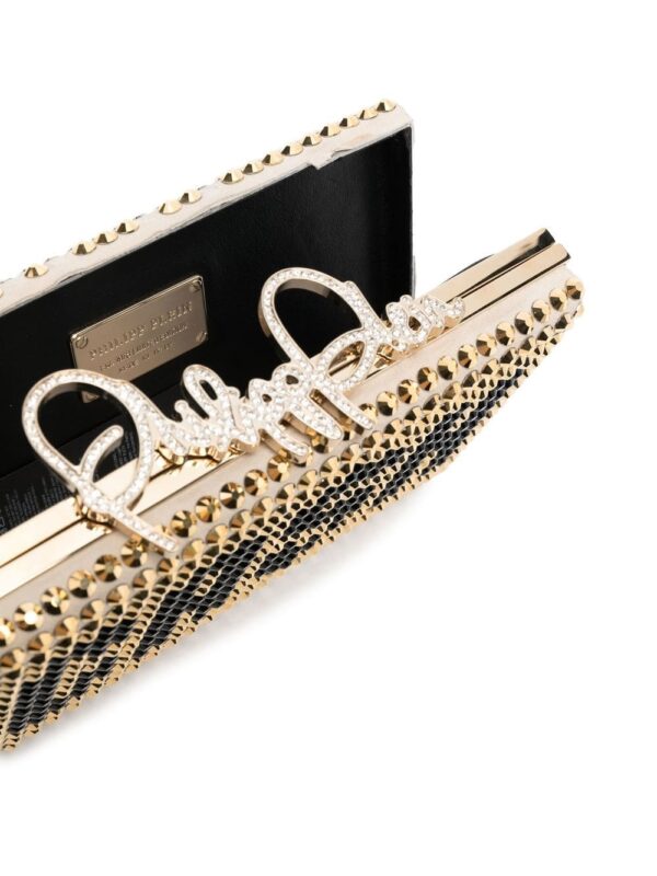 Philipp Plein stud-detail clutch bag - Image 5