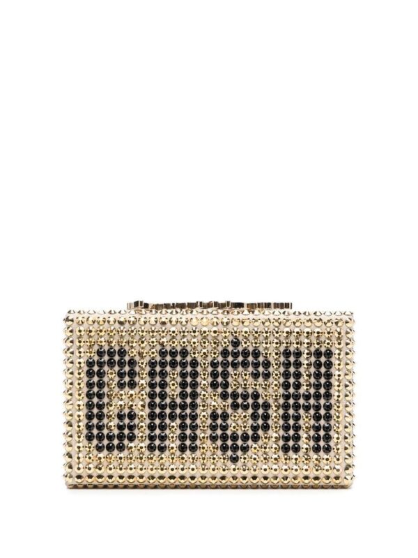 Philipp Plein stud-detail clutch bag