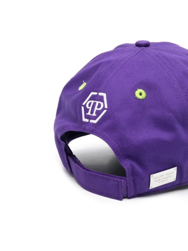 Philipp Plein logo-patch distressed cap - Image 2