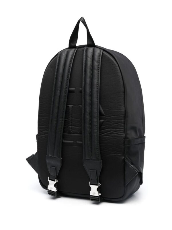 Phillip plein logo-patch zip-up backpack - Image 3