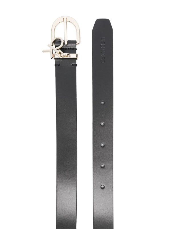 Calvin Klein  logo-plaque leather belt - Image 2