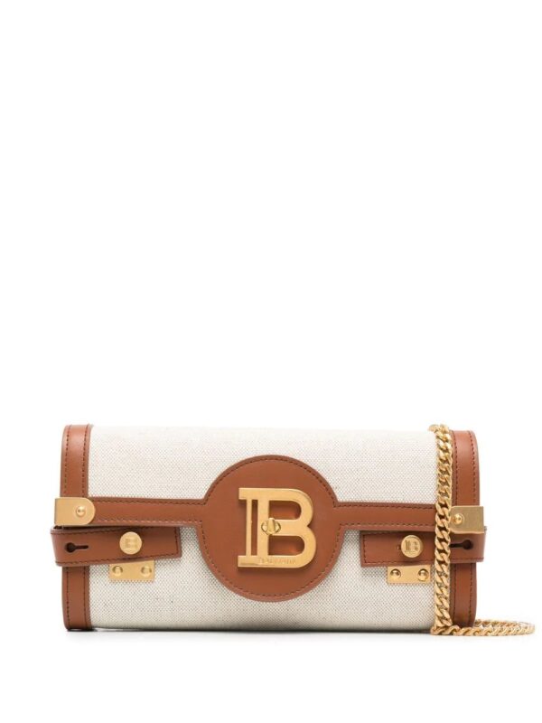 Balmain  B-Buzz 23 canvas clutch bag