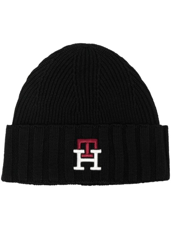 Tommy Hilfiger embroidered logo beanie hat