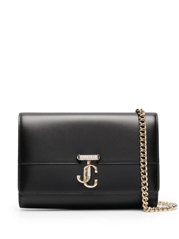 Jimmy Choo Avenue leather clutch