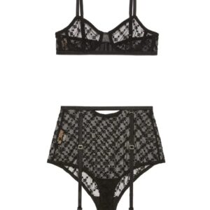 Gucci GG-embroidered lingerie set