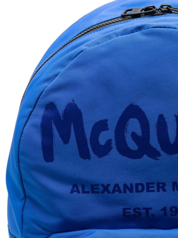 Alexander Mcqueen logo-print zipped backpack - Image 4