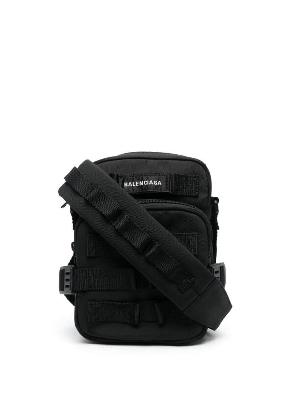Balenciaga Army logo-embroidered messenger bag
