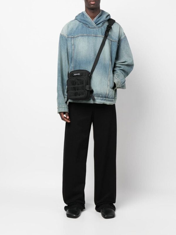Balenciaga Army logo-embroidered messenger bag - Image 2
