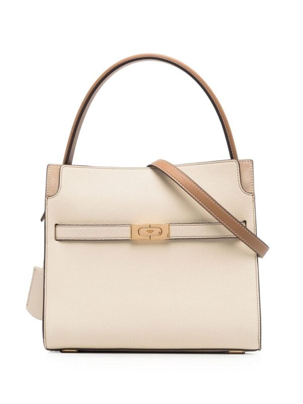 Tory Burch LEE RADZIWILL PEBBLED SMALL DOUBLE BAG