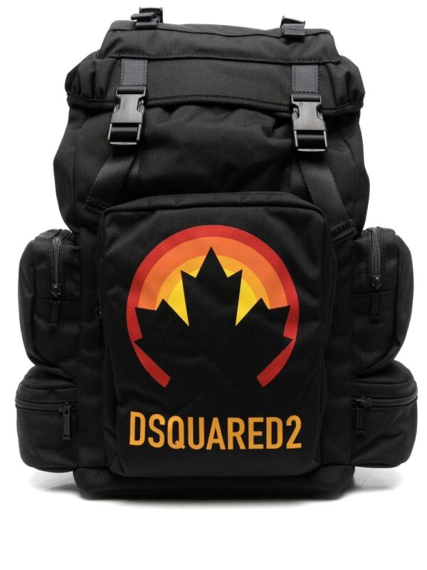 Dsquared2 logo-print buckled backpack