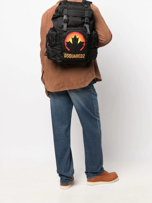Dsquared2 logo-print buckled backpack - Image 2