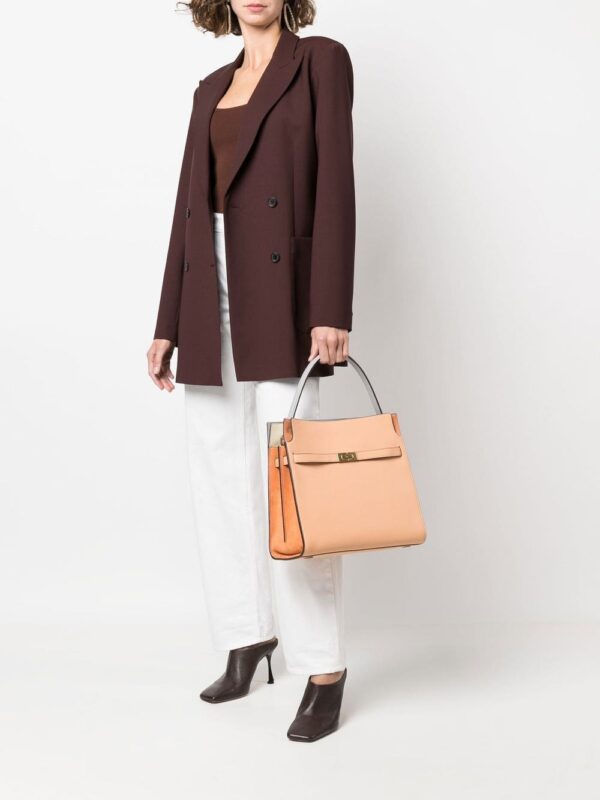 Tory Burch logo-plaque leather tote bag - Image 2
