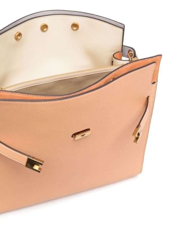 Tory Burch logo-plaque leather tote bag - Image 5
