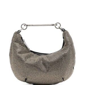 Off-white Paperclip crystal-embellished shoulder bag