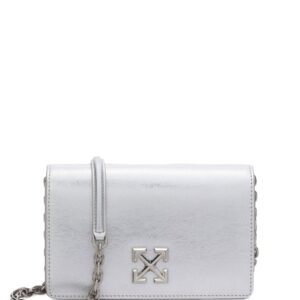 Off-white Jitney 0.5 metallic crossbody bag