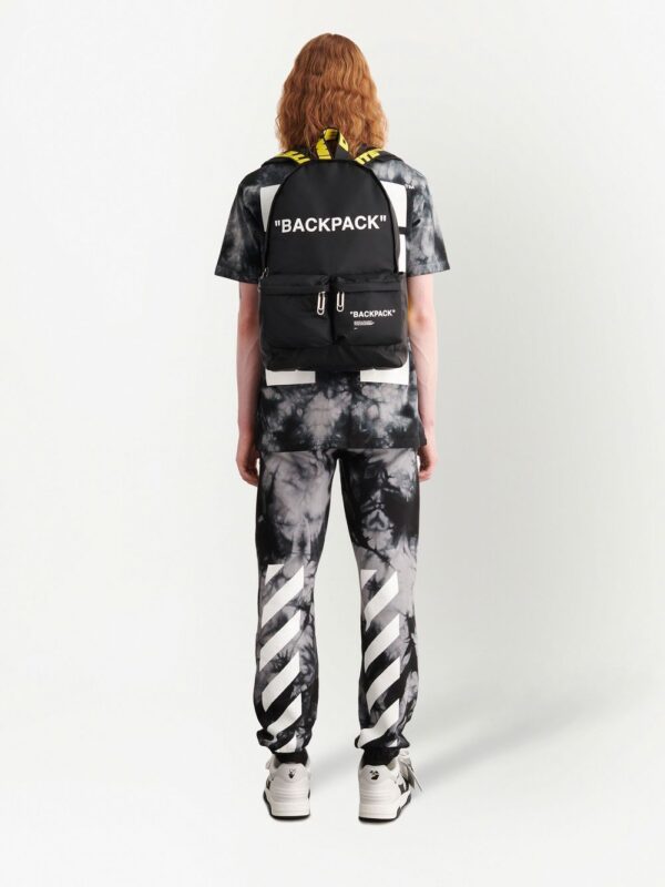 Off-white slogan-print zip-fastening backpack - Image 2