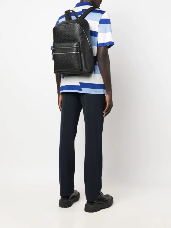 Ferragamo leather logo-embossed backpack - Image 2