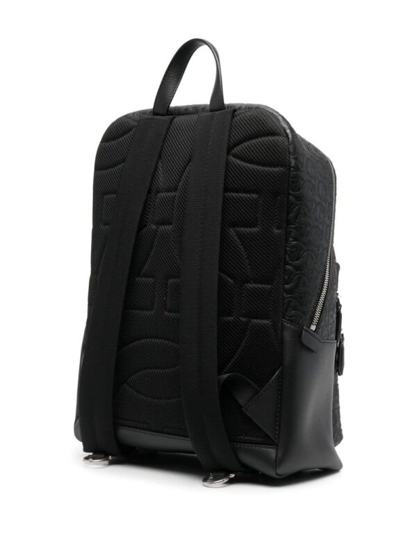 Ferragamo leather logo-embossed backpack - Image 3