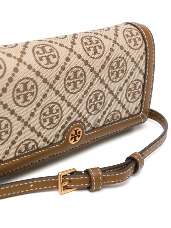 Tory Burch all-over monogram-pattern clutch bag - Image 4