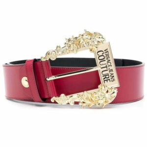 Versace Jeans Couture  Baroque-buckle leather belt