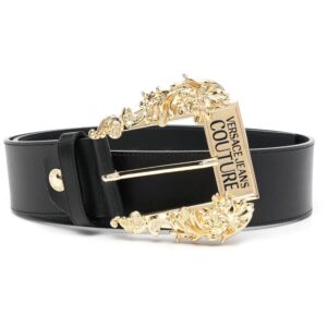 Versace Jeans Couture  Baroque-buckle leather belt