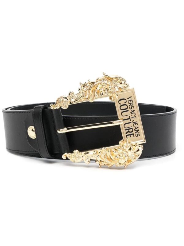 Versace Jeans Couture  Baroque-buckle leather belt