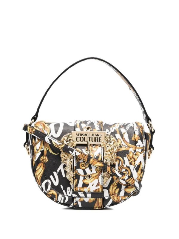 Versace Jeans Couture  Regalia Baroque-print Couture top-handle bag
