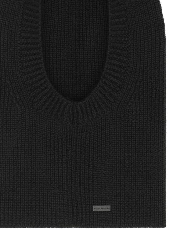 Saint Laurent large ribbed balaclava in wool - Image 3