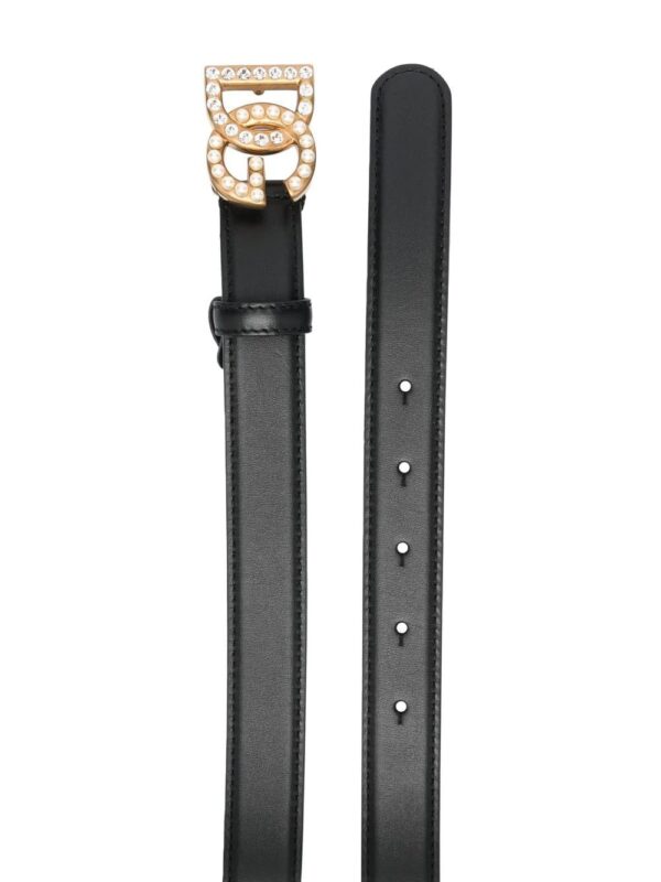 Dolce & Gabbana  embellished logo-buckle belt - Image 2