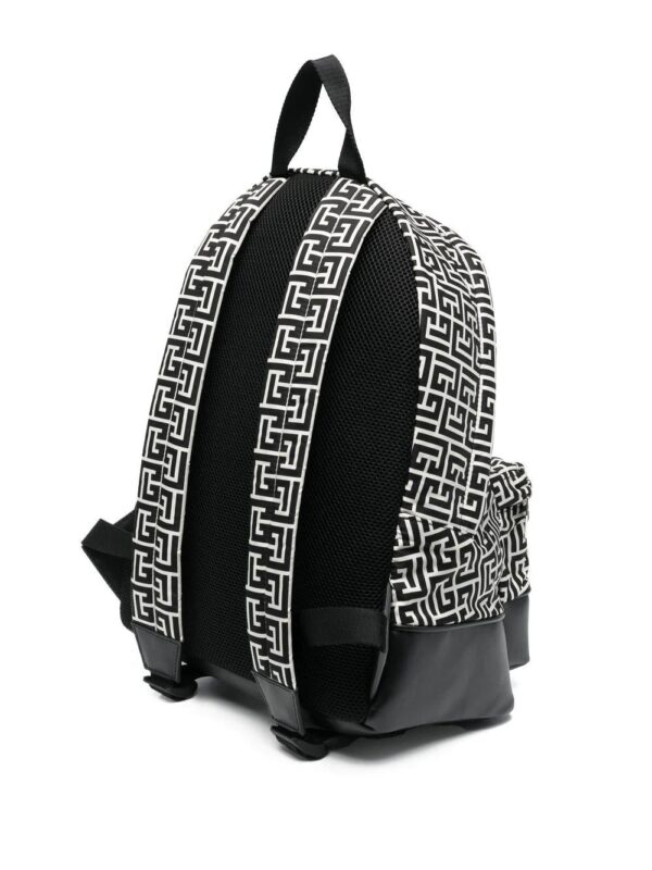 Balmain logo-print panelled backpack - Image 3