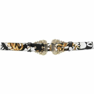 Versace Jeans Couture  baroque-print logo belt