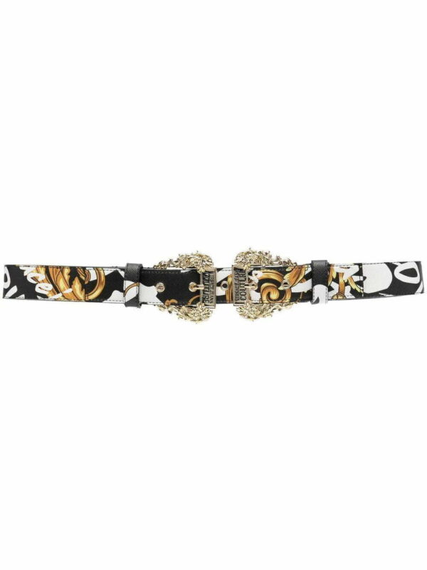 Versace Jeans Couture  baroque-print logo belt