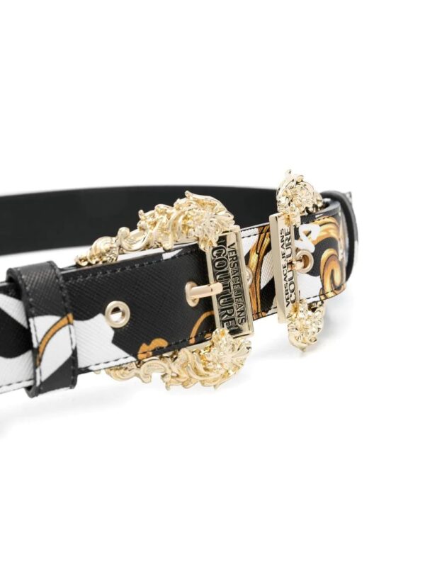 Versace Jeans Couture  baroque-print logo belt - Image 2