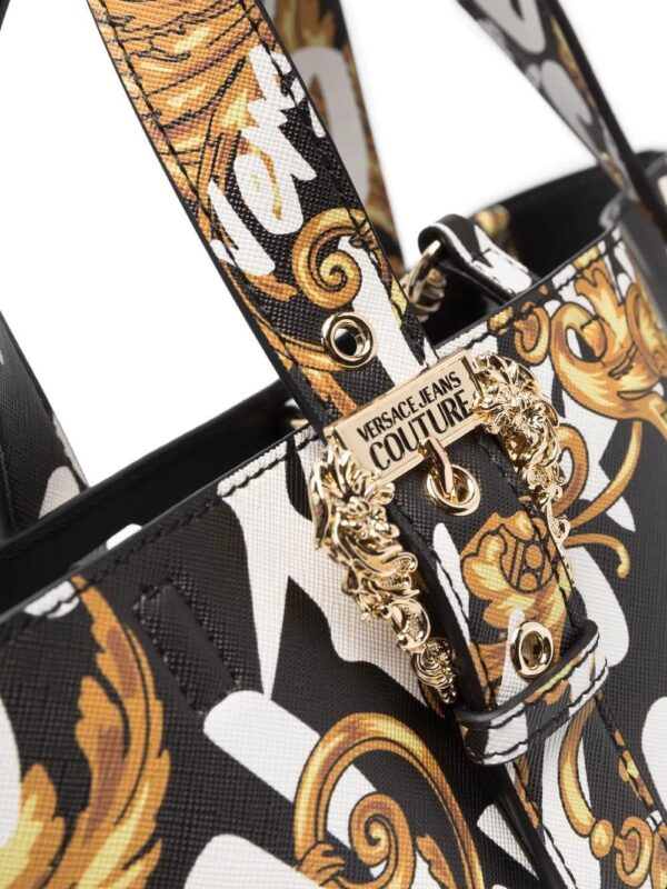 Versace Jeans Couture  Regalia Baroque-print tote bag - Image 4