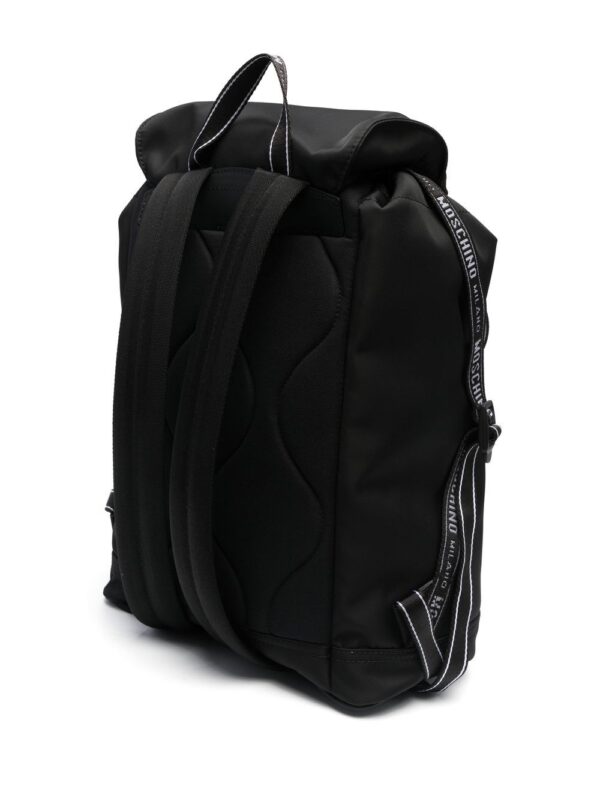 Moschino logo-print zip-up backpack - Image 3