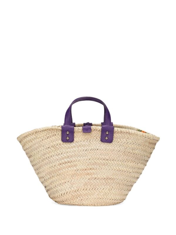 Dolce & Gabbana Kendra embroidered woven basket bag - Image 2