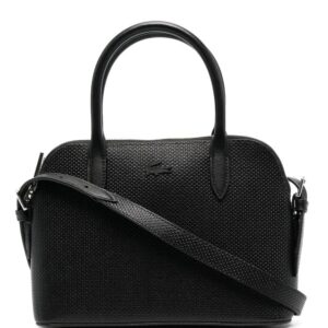 Lacoste Chantaco piqué leather mini tote bag